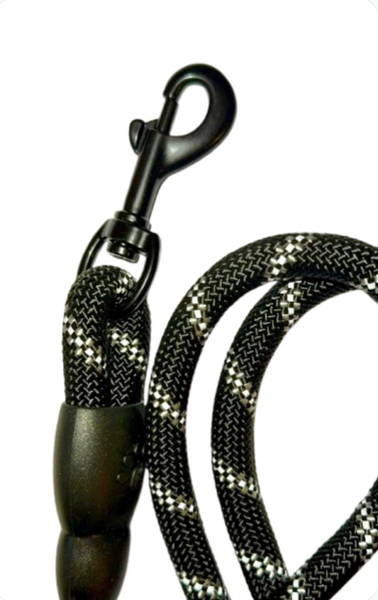 Reflective Rope Dog Lead — Heavy Duty with Padded Handle (1.5m)