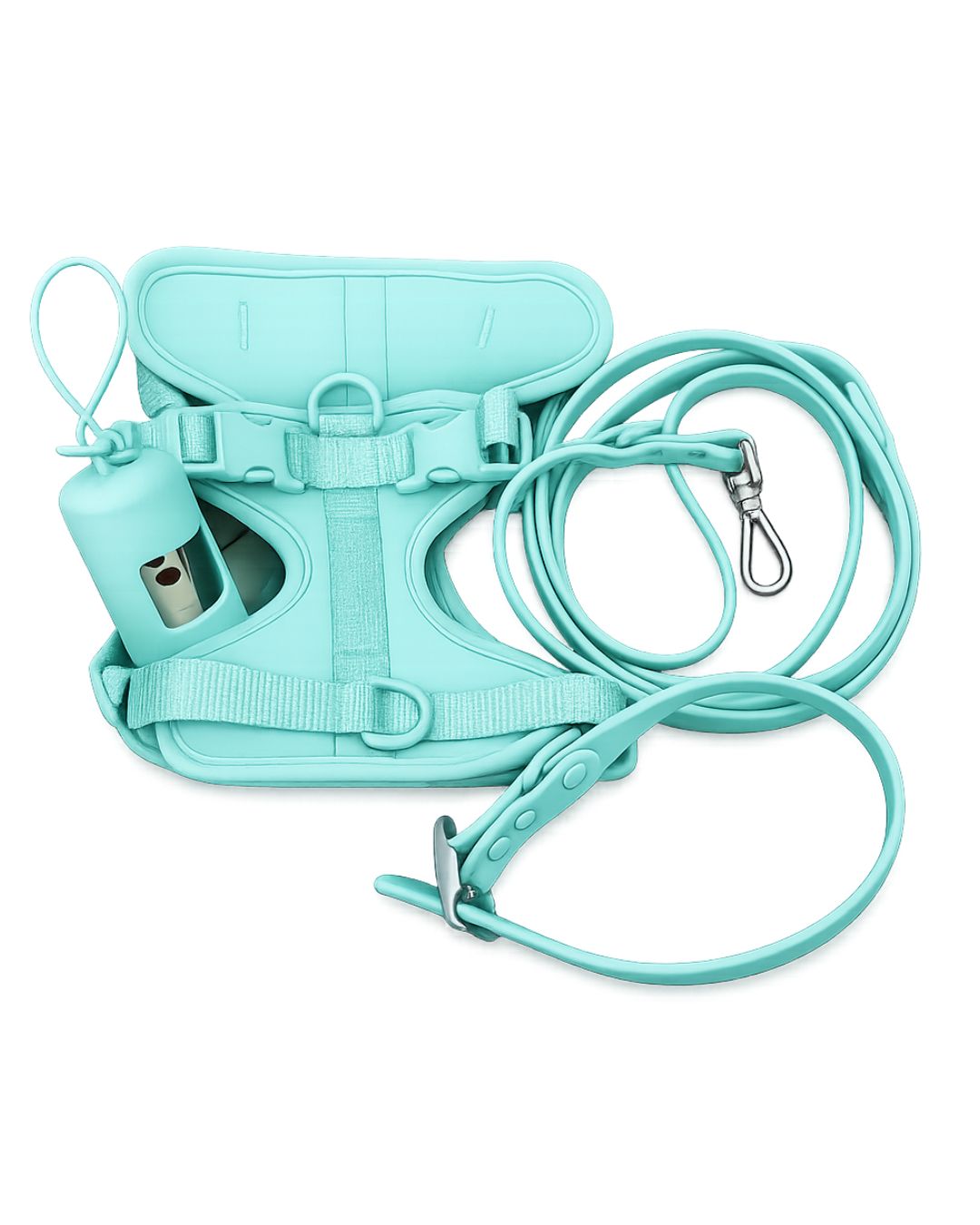 Matching Dog Walking Set | Harness, Collar, Lead & Poop Bag Holder