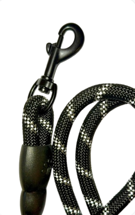 Reflective Rope Dog Lead — Heavy Duty with Padded Handle (1.5m)