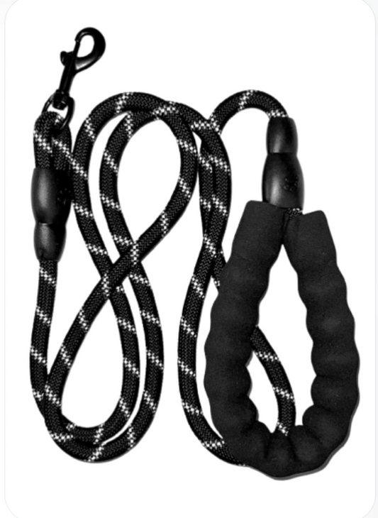 Reflective Rope Dog Lead — Heavy Duty with Padded Handle (1.5m)